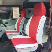 T25 Block Stripe Cab Seat Covers