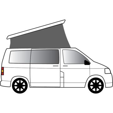 VW T5 / T6  Grey Rear Replacement Pop Top Canvas - fits most conversions